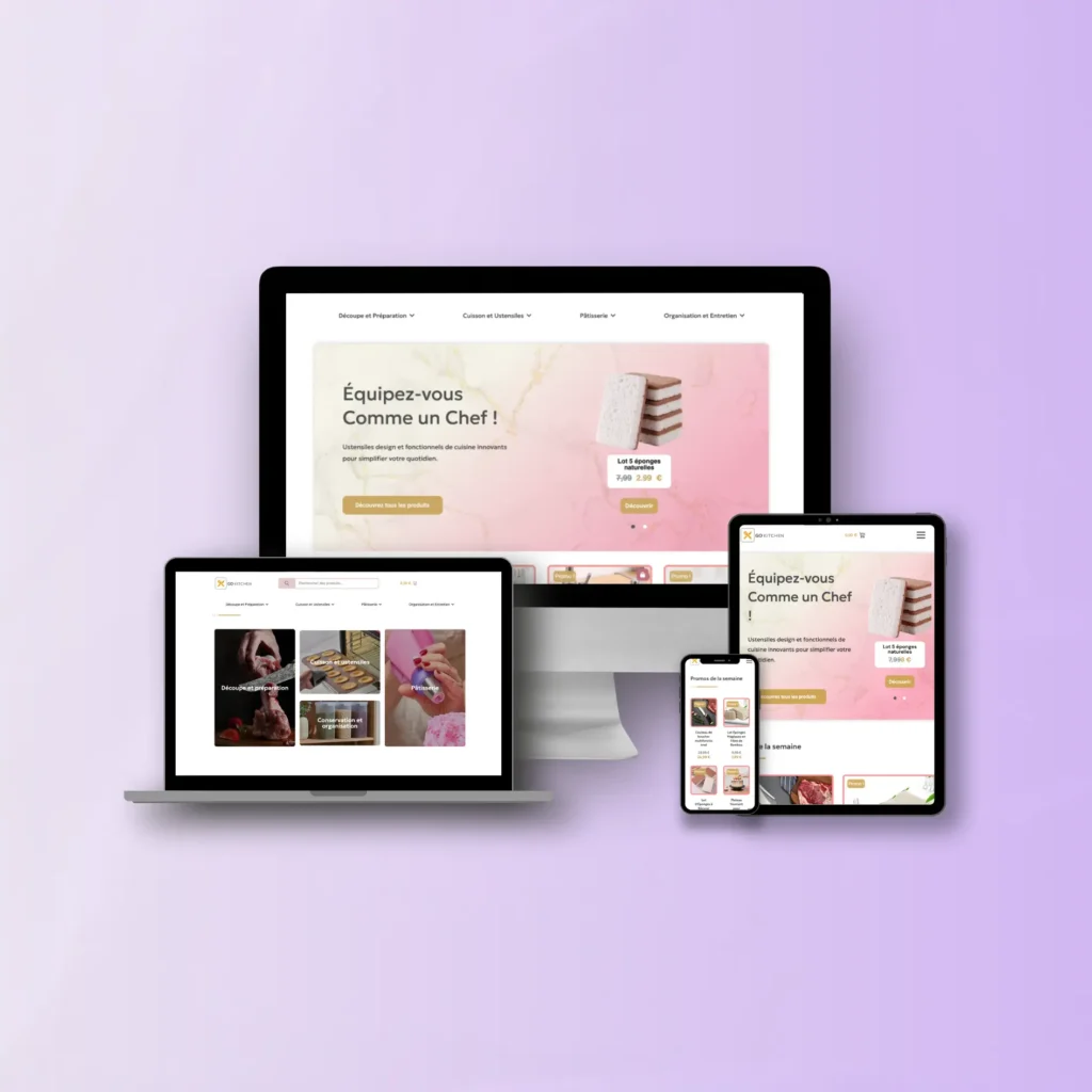 mockup creation de site web