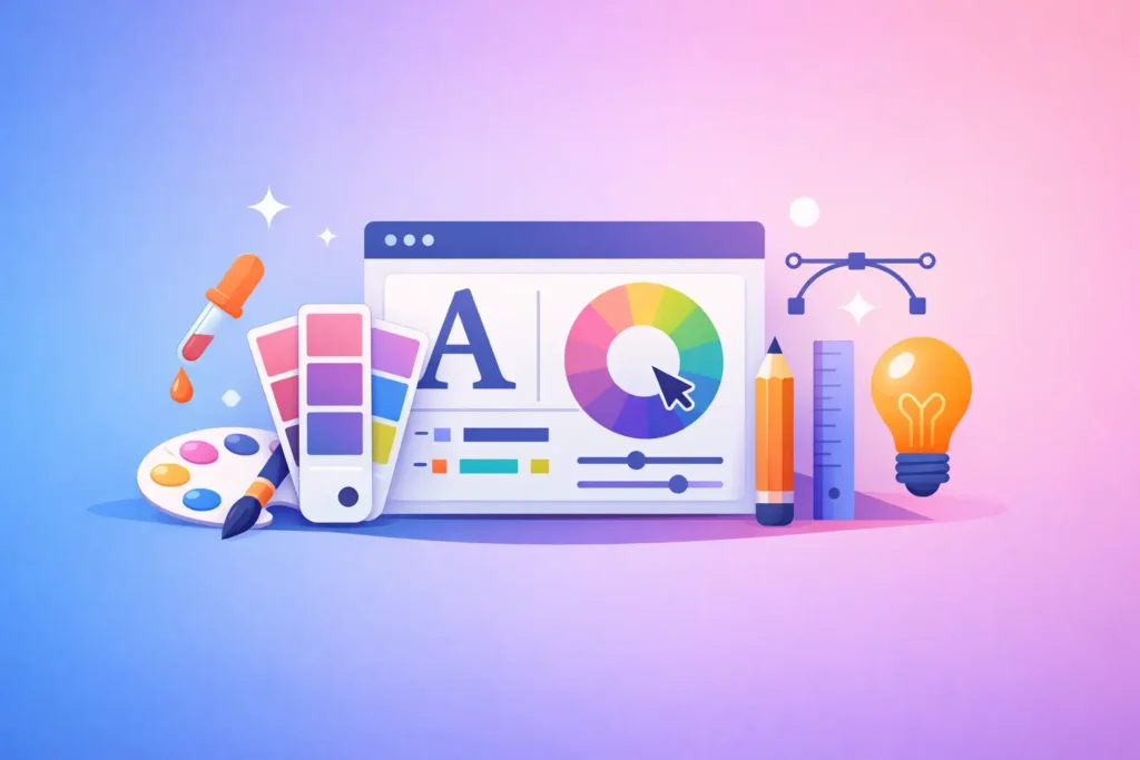 Tendances webdesign 2026- Couleurs et typographie