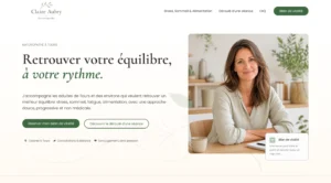 Mockup site Claire Aubry, Naturopathe - Agence W2S