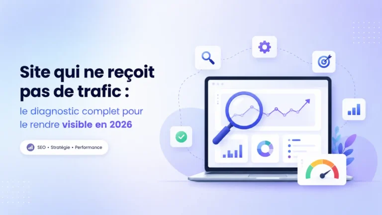 Site qui ne reçoit pas de trafic le diagnostic complet pour le rendre visible en 2026