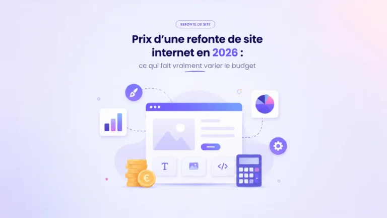 Prix d&rsquo;une refonte de site internet en 2026 : ce qui fait vraiment varier le budget