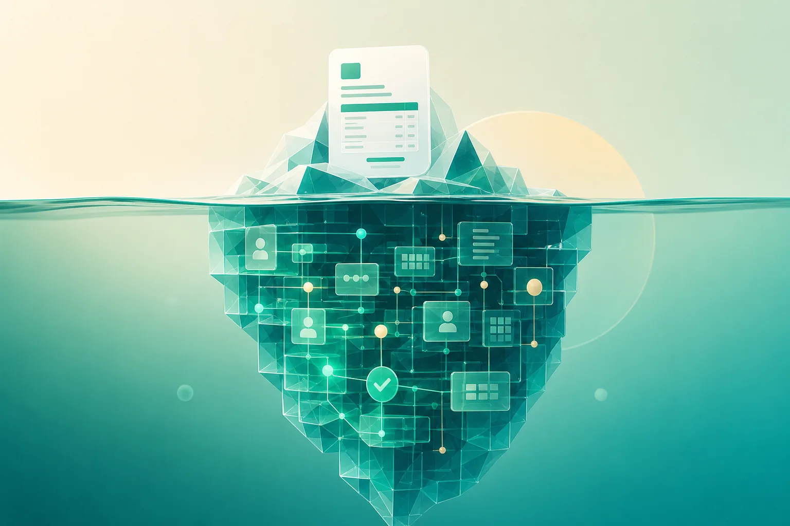 Facture électronique au sommet d’un système de données clients, montrant que le principal chantier de 2026 concerne la data.