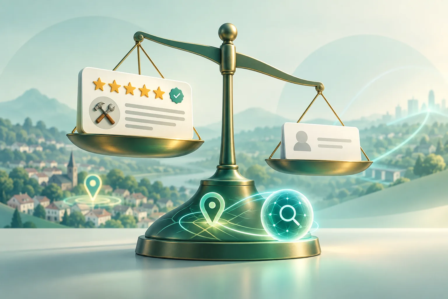 Impact des avis Google sur le classement local d'un artisan